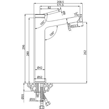 Смеситель для раковины Lemark Minima LM3809C Хром — фото 2, Смесители для раковины