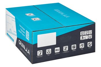 Granula-6001, АРКТИК (БЕЛЫЙ), кухонная мойка, кварц — фото 3, Кухонные мойки