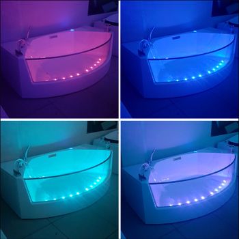 Акриловая ванна Gemy G9079 200х105 с гидромассажем — фото 4, Акриловые ванны