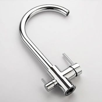 Смеситель для кухни Ledeme 4255-3L Хром — фото 4, Смесители для кухни