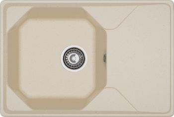 GRANFEST Мойка UNIQUE 740L 1-чаша+крыло 740*500мм кашемир арт.GF- — фото 2, Кухонные мойки