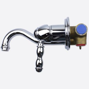 Смеситель для раковины Bronze de Luxe Tiffany 1920CR Хром — фото 10, Смесители для раковины