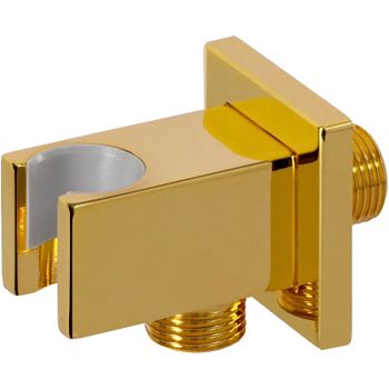 Шланговое подключение Remer 337QDO Золото глянцевое — фото 1, Шланговые подключения