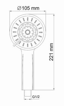 A033 Лейка 5-функциональная — фото 8, Лейки для душа