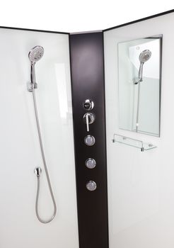 Душевая кабина Niagara Classic NG-6707-14BKG (80х80х200) высокий поддон(40см),черный,стекло прозрачн — фото 5, Душевые кабины