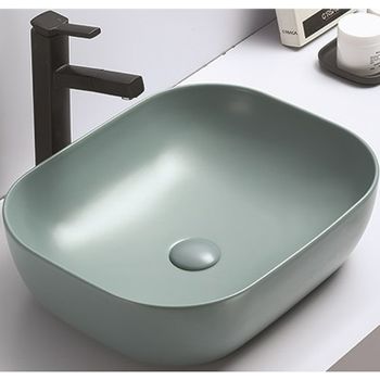Раковина-чаша CeramaLux 50 78104MLG-6 Зеленая — фото 1, Раковины накладные