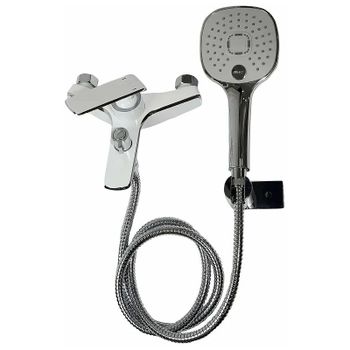 Смеситель для ванны Haiba HB60548-8 Белый Хром — фото 3, Смеситель для ванны