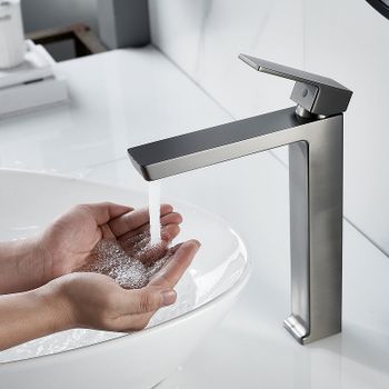 Смеситель для раковины Rose R18T R1811T-1 Оружейная сталь — фото 6, Смесители для раковины