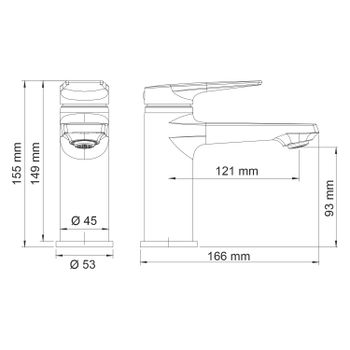 Lopau 3203 Смеситель для умывальника — фото 11, Смесители для раковины