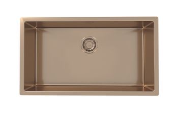 Мойка для кухни QUADRIX MONARCH 60 COPPER 740x400x200 в компл. с выпуском без сифона, — фото 1, Кухонные мойки
