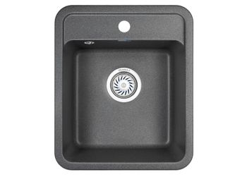 Granula-4202, ГРАФИТ, кухонная мойка, СтандАРТ кварц — фото 1, Кухонные мойки