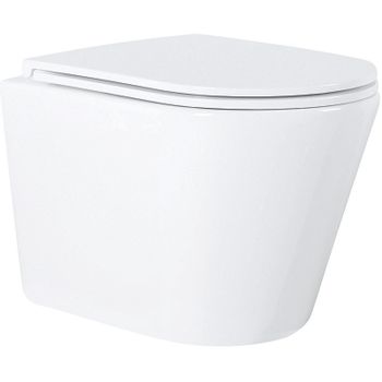 Унитаз Azario Teramo AZ-0053 подвесной Белый с сиденьем Микролифт — фото 1, Подвесные унитазы