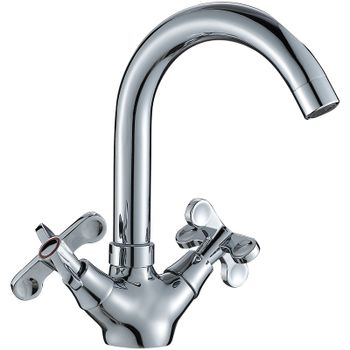 Смеситель для раковины Rossinka RS42-62 Хром — фото 1, Смесители для раковины