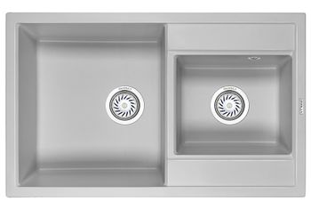Granula-8201, СЛАНЕЦ, кухонная мойка, кварц — фото 1, Кухонные мойки