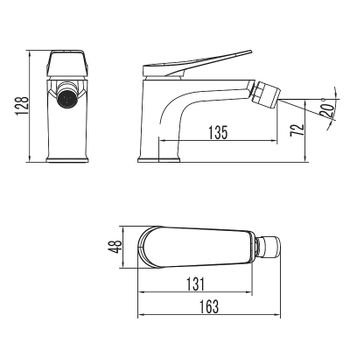 Товар: Смеситель для биде Lemark Bronx LM3708BL Черный - фото 6 Смеситель для биде Lemark Bronx LM3708BL Черный — фото 6, Смесители для биде
