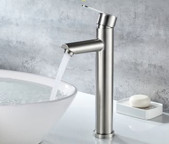 Смеситель для раковины Accoona H103 A91103 Нержавеющая сталь — фото 9, Смесители для раковины