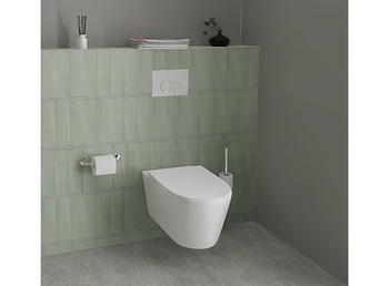 Панель смыва Aquatek Белая ободок хром (клавиши круглые) KDI-0000015 — фото 3, Кнопки смыва