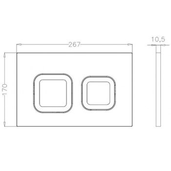 Инсталляция Bettoserb Sava Fix Slim SET40006472 для унитаза с клавишей смыва Хром матовый — фото 5, Инсталляции для унитазов