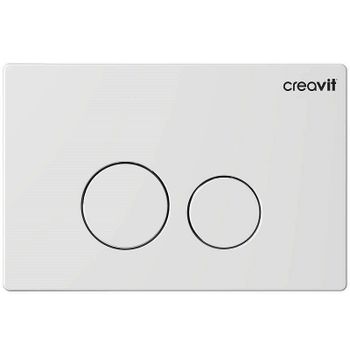 Клавиша смыва Creavit Terra GP9001.00 Белая — фото 1, Кнопки смыва