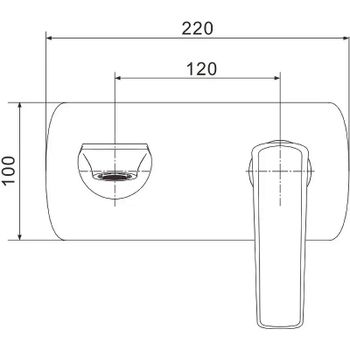 Смеситель для раковины Rose R13 R1341 Хром — фото 2, Смесители для раковины