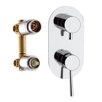 Смеситель для ванны Remer Minimal N937 Хром — фото 1, Смеситель для ванны