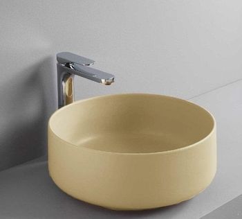 Раковина Artceram Cognac 42 COL001 12 00 Giallo zinco — фото 2, Раковины накладные