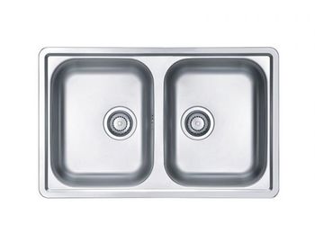 Мойка для кухни LINE 90 NAT-60 790X500 в компл. с сифоном 1011642 — фото 1, Кухонные мойки