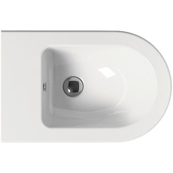 Биде GSI Pura 8865111 подвесное Белое глянцевое — фото 6, Биде подвесные