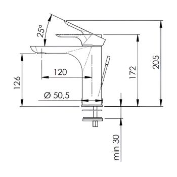 Смеситель для раковины Remer Infinity I10NO Черный матовый — фото 2, Смесители для раковины