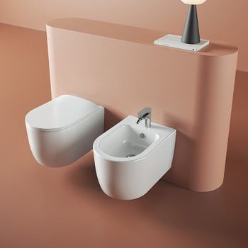 Унитаз Artceram Monet MNV001 05 00 подвесной Белый матовый без сиденья — фото 6, Подвесные унитазы