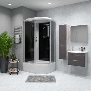 Душевая кабина Niagara Classic NG-2510-14L (120х80х215) высокий поддон(40см),стекло тонированное,4 м — фото 1, Душевые кабины