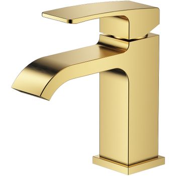 Смеситель для раковины Raglo R02.10.03 Золото матовое — фото 1, Смесители для раковины