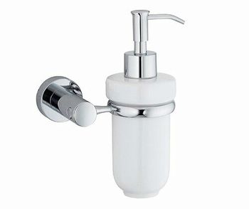 Аксесс Donau K-9499C Дозатор жидкого мыла, навесной (блистер), КЕРАМИКА,хром, WasserKRAFT — фото 3, Дозаторы
