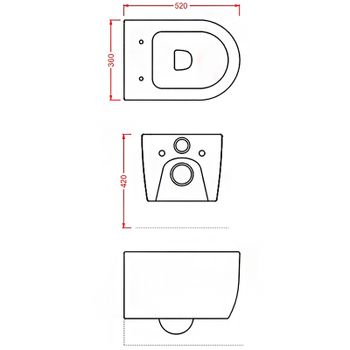 Унитаз Artceram Monet MNV001 01 00 подвесной Белый без сиденья — фото 5, Подвесные унитазы