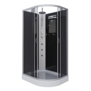 Душевая кабина Niagara Classic NG-3512-14LBKTG (120х80х210) низкий поддон(13см),стекло тонированное, — фото 1, Душевые кабины