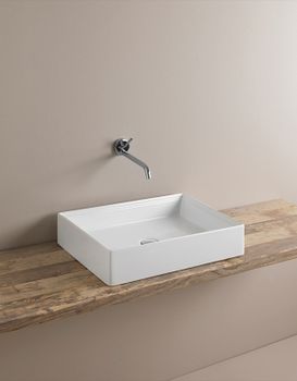 Раковина Artceram Scalino 55 SCL002 01 00 Белая — фото 3, Раковины накладные