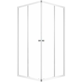 Душевой уголок Melodia della vita Cube 90x90 MCNCB9090TWt профиль Белый стекло прозрачное — фото 1, Квадратные душевые уголки