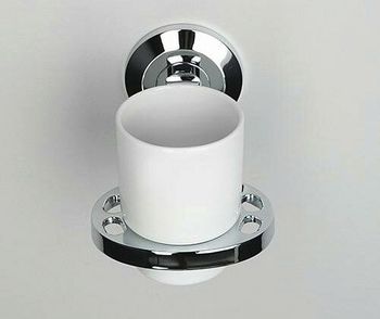 Аксесс Rhein K-6228CO Подстаканник одинарный (блистер),КЕРАМИКА,хром, WasserKRAFT — фото 2, Прочие аксессуары и комплектующие