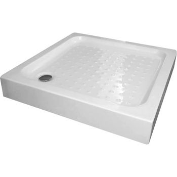 Акриловый поддон для душа Gemy 100х100х16 квадратный Белый — фото 1, Акриловые душевые поддоны