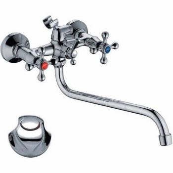 Смеситель для ванны Ledeme H26 2226L универсальный Хром — фото 1, Смеситель для ванны