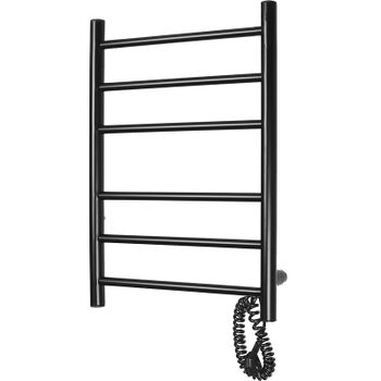 Электрический полотенцесушитель Domoterm Аврора DMT 109-6 40x60 EKR Черный матовый — фото 4, Электрические полотенцесушители