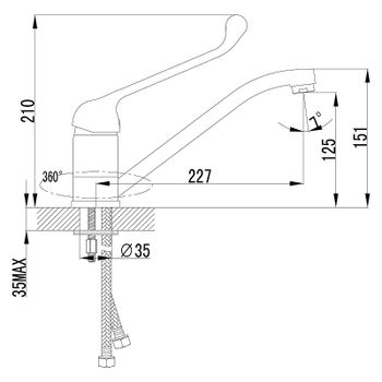 Смеситель для кухни Lemark Project LM4604C Хром — фото 2, Смесители для кухни