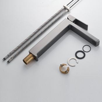 Смеситель для раковины Rose R18T R1811T-1 Оружейная сталь — фото 8, Смесители для раковины