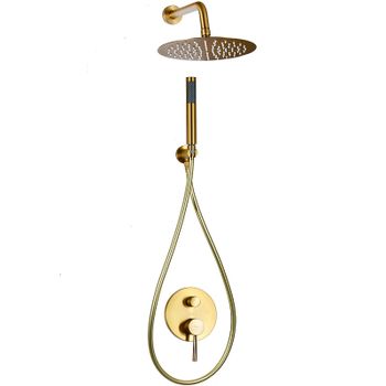 Душевая система Raiber Graceful RPG-005 Золото матовое — фото 9, Встраиваемые душевые комплекты