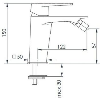 Смеситель для биде Remer Dream D21 Хром — фото 2, Смесители для биде
