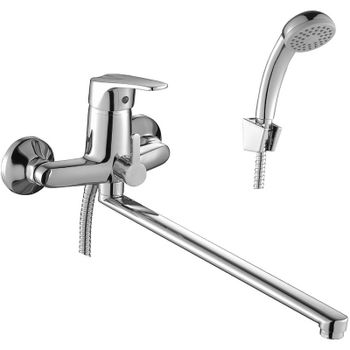 Смеситель для ванны Rossinka D40-32 универсальный Хром — фото 1, Смеситель для ванны