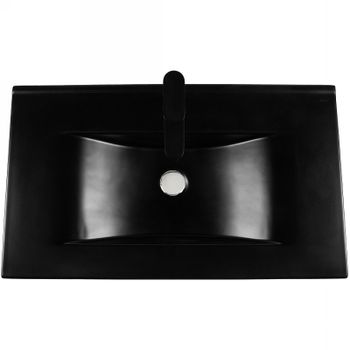 Раковина Bond 80 S05-808 Черная матовая — фото 2, Раковины встраиваемые сверху