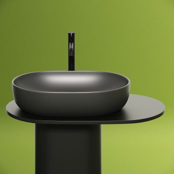 Раковина-чаша Ceramicanova Element 60 CN6047MDH Темный антрацит матовый — фото 16, Раковины накладные