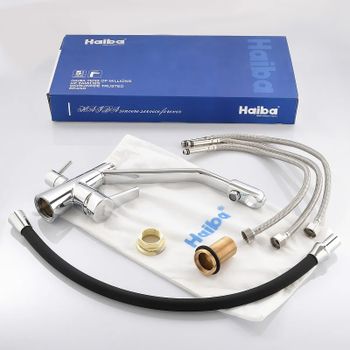 Смеситель для кухни Haiba HB76855 Хром Черный — фото 4, Смесители для кухни