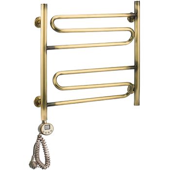 Электрический полотенцесушитель Domoterm Офелия П6 500x500 АБР EL Античная бронза — фото 1, Электрические полотенцесушители